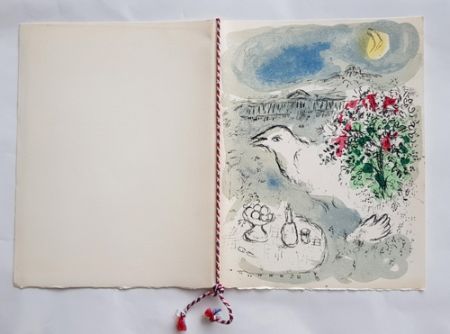 Литография Chagall - Menu du Diner du 5 Janvier 1978