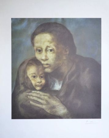 Литография Picasso - Mere Et Enfant Au Fichu (Barcelona Suite)