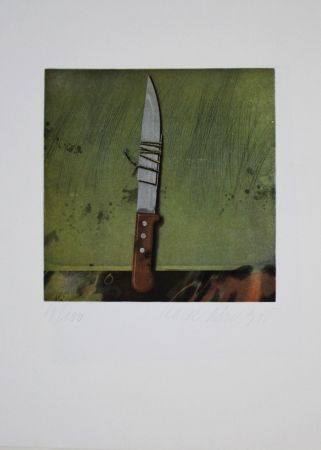 Офорт И Аквитанта Rösel - Messer / Knife