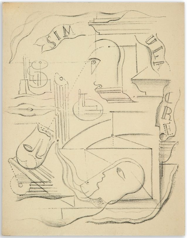 Иллюстрированная Книга Masson - Michel Leiris : SIMULACRE. Poèmes et lithographies (1925)