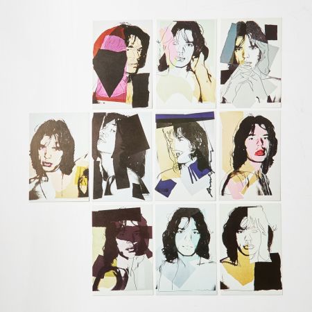 Литография Warhol - Mick Jagger - Complete set of 10 offset color lithographs on cream wove paper