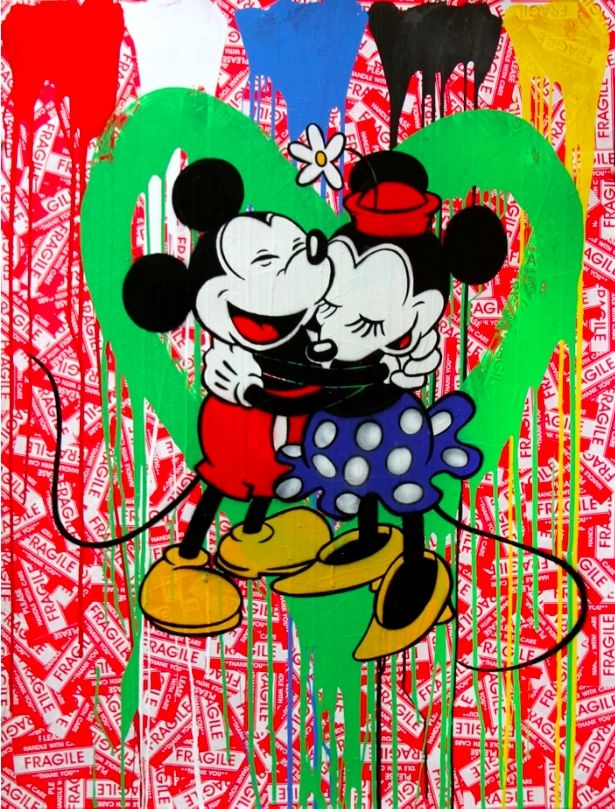 Многоэкземплярное Произведение Mr. Brainwash - Mickey & Minnie