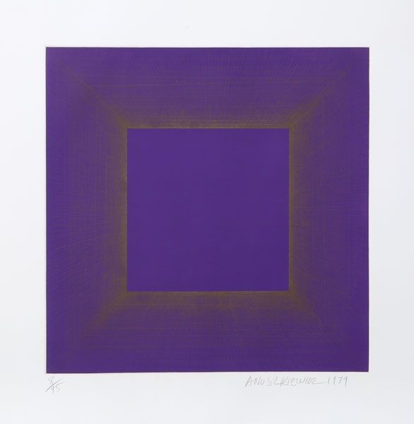 Акватинта Anuszkiewicz - Midnight Suite (Purple with Silver)