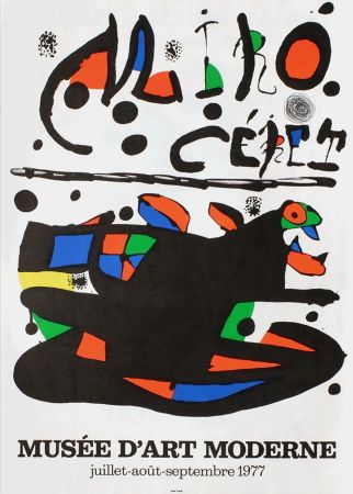 Афиша Miró - MIRO - CÉRET. Musée d'Art Moderne 1977. Affiche originale.