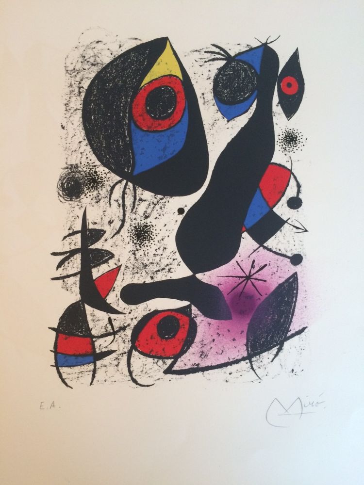 Литография Miró - Miro a l'encre