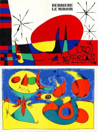 Литография Miró - MIRO ARTIGAS: Terres de grand feu. DERRIÈRE LE MIROIR N°87-88-89. 1956.