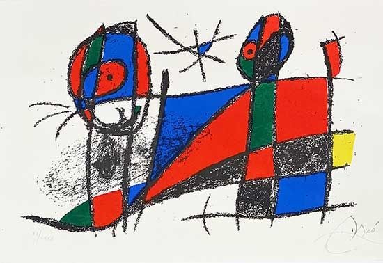 Литография Miró - Miro lithographe