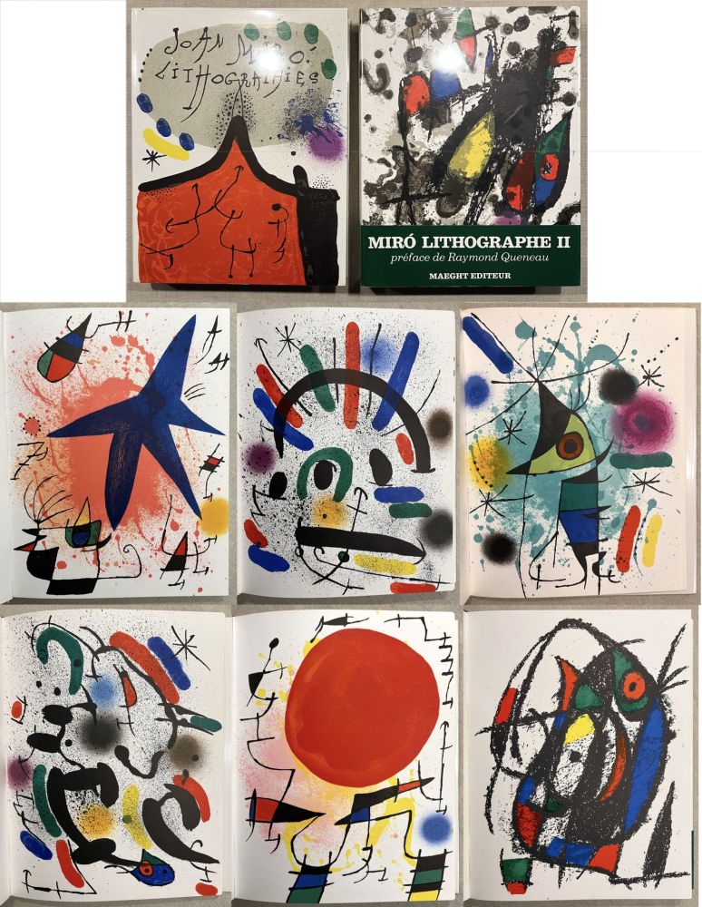 Иллюстрированная Книга Miró - MIRO LITHOGRAPHE I & II. Avec 24 lithographies originales (1972-1974).‎ 