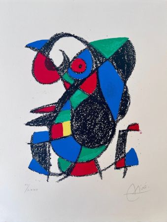 Литография Miró - Miro Lithographe II planche 12 