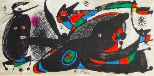 Литография Miró - Miro sculpteur Angleterre