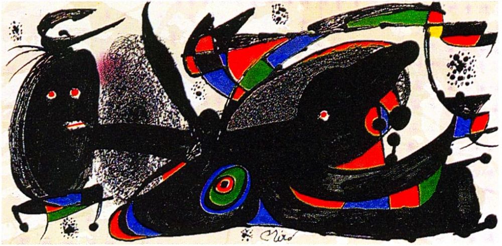 Литография Miró - Miro Sculptor - England