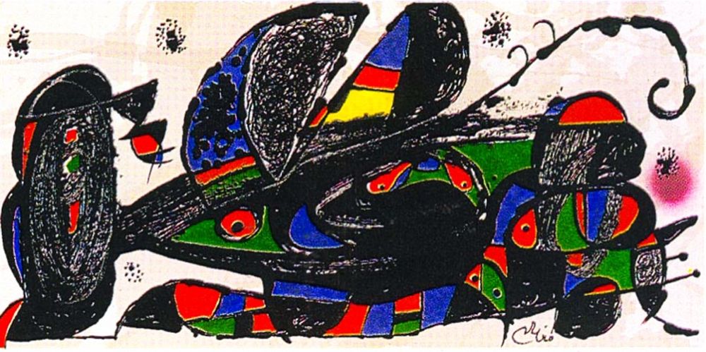 Литография Miró - Miro Sculptor - Iran 