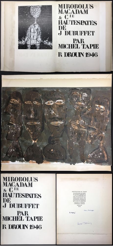 Иллюстрированная Книга Dubuffet - MIROBOLUS, MACADAM & Cie, HAUTESPATES DE J.D. (1946)