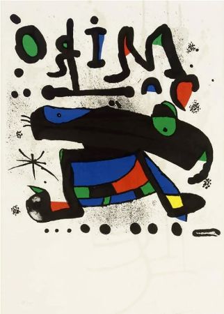 Афиша Miró - MIRÓ. Exhibition poster at Seibu Museum of Art,Tokyo 1978. Affiche originale.