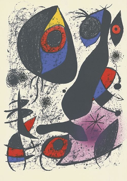 Литография Miró - Miró à l'encre