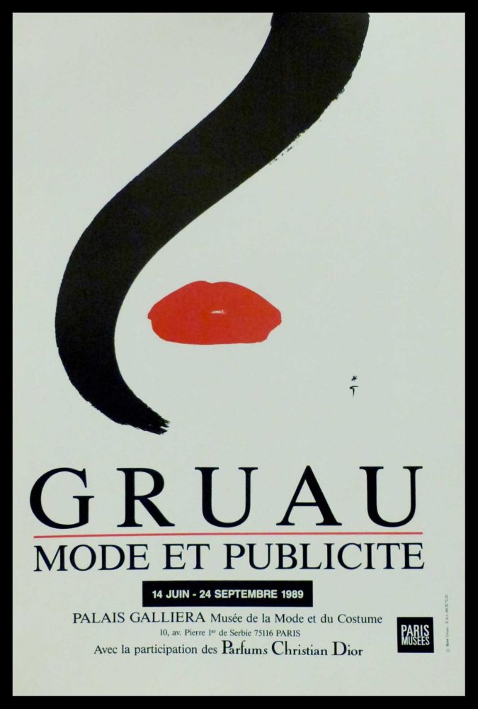 Гашение Gruau - MODE ET PUBLICITE PALAIS GALLIERA