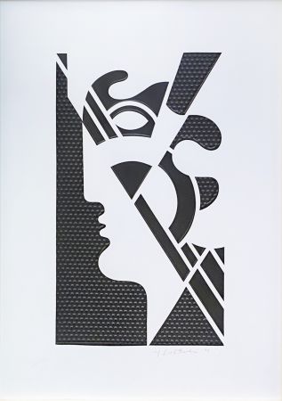 Сериграфия Lichtenstein - Modern Head #5