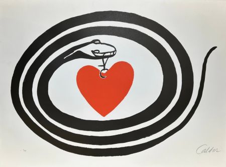 Литография Calder - Mois Mondial du Coeur