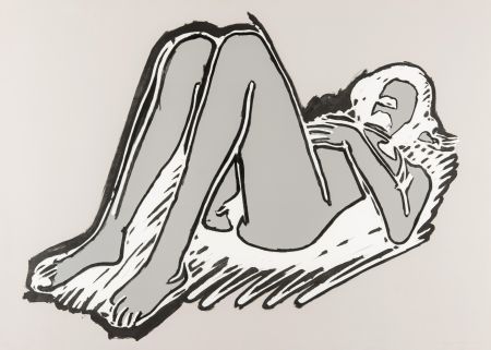 Литография Wesselmann - Monica Lying on Her Back, Knees Up