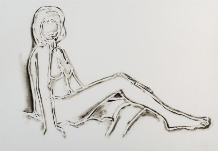 Литография Wesselmann - Monica reclining towards right
