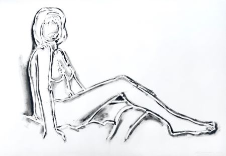 Литография Wesselmann - Monica Sitting
