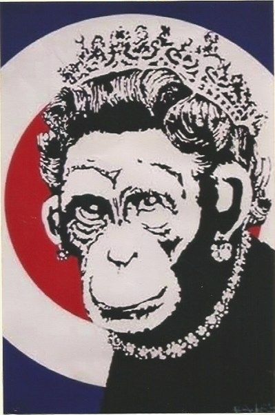 Сериграфия Banksy - Monkey Queen