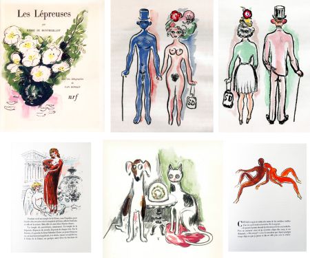 Иллюстрированная Книга Van Dongen - Montherlant. LES LÉPREUSES. 25 lithographies originales en couleurs (1947)