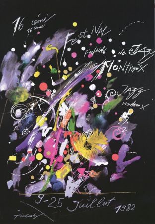 Сериграфия Tinguely - Montreux Jazz Poster