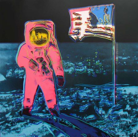 Сериграфия Warhol - Moonwalk, Blue and Pink (FS II.405)