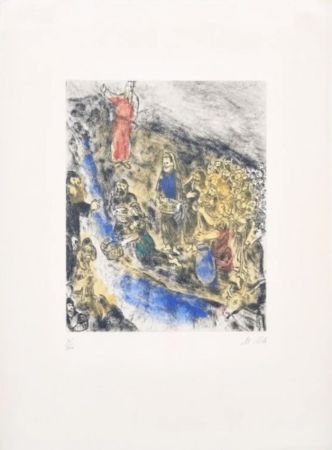 Гравюра Chagall - Moses Striking Water from the Rock