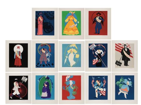 Сериграфия Indiana - Mother of us all, 1977 (Complet set of 13 screen-prints)