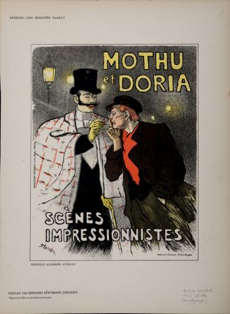 Литография Steinlen - Mothu et Doria, 1897