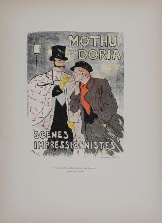 Литография Steinlen - Mothu et Doria : Scènes impressionnistes, 1896 