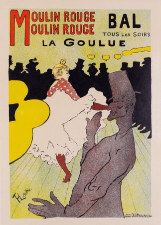 Литография Toulouse-Lautrec - Moulin Rouge - La Goulue