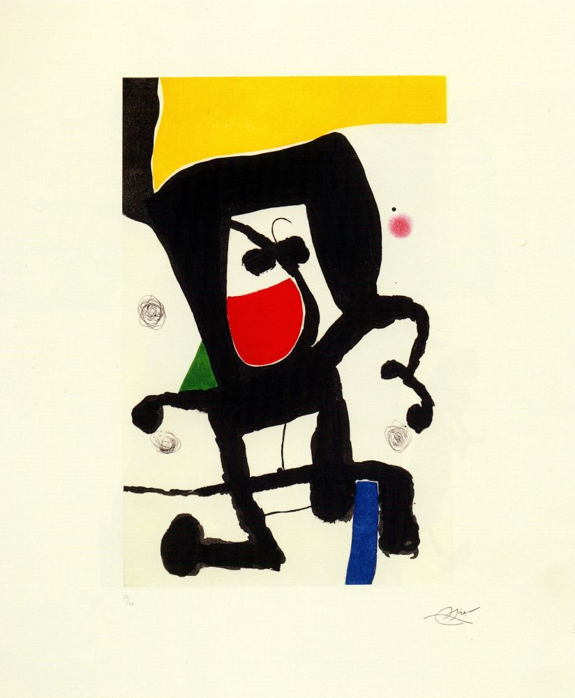 Гравюра Miró - Mousse dans les cordages 