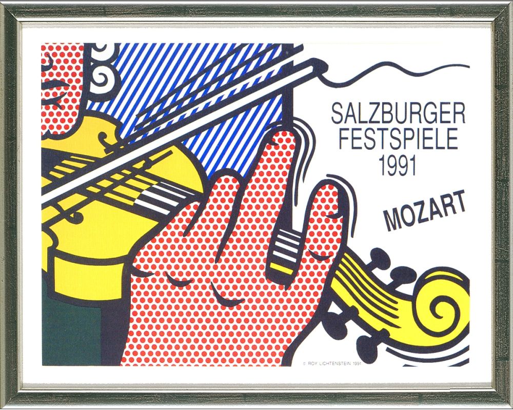 Литография Lichtenstein - Mozart - Salzburg