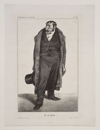Литография Daumier - Mr. D'Argo..