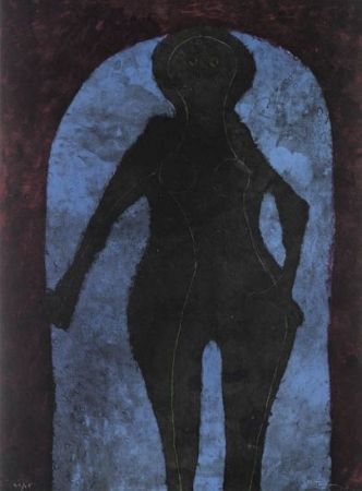 Литография Tamayo - Mujer en negro