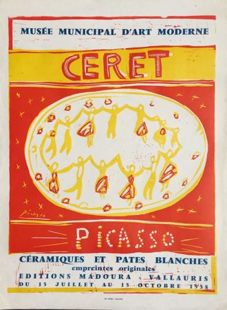 Линогравюра Picasso - Musee Municipal D’art Moderne Ceret (B. 1283)