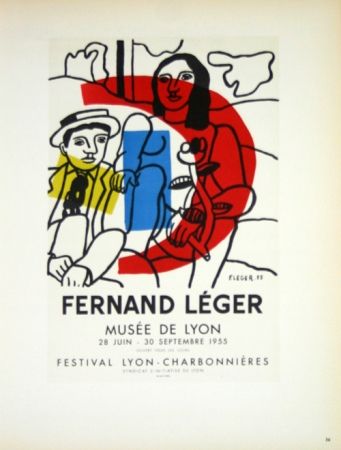 Литография Leger - Musée de Lyon  1955