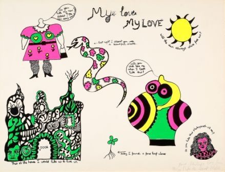 Сериграфия De Saint Phalle - My love,my love