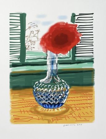 Многоэкземплярное Произведение Hockney - My Window - iPad drawing 'No. 281', 23rd July 2010