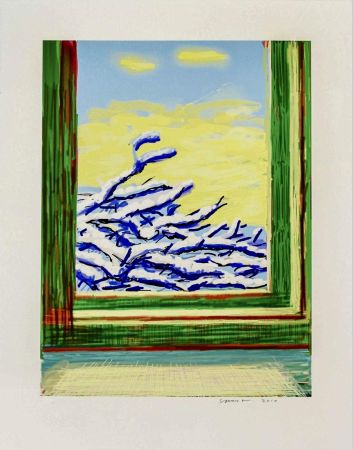 Многоэкземплярное Произведение Hockney - My Window - iPad drawing ‘No. 610', 23rd December 2010