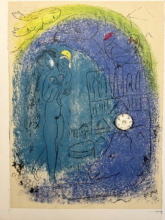 Литография Chagall - Mère et Enfant devant Notre-Dame. De la suite VISION DE PARIS