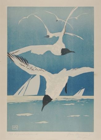 Гравюра На Дереве Neumann - Möven (Seagulls)