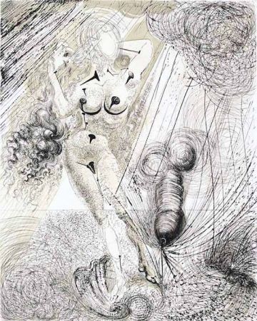 Гравюра Dali - Naissance de Venus (Birth of Venus)
