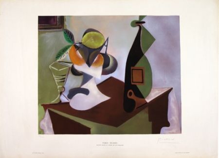 Литография Picasso - Nature Morte au Citron et aux Oranges