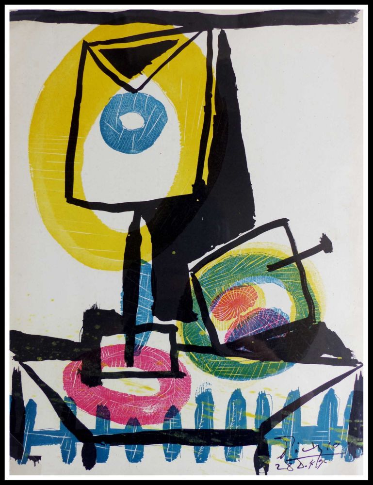 Литография Picasso (After) - NATURE MORTE AU VERRE