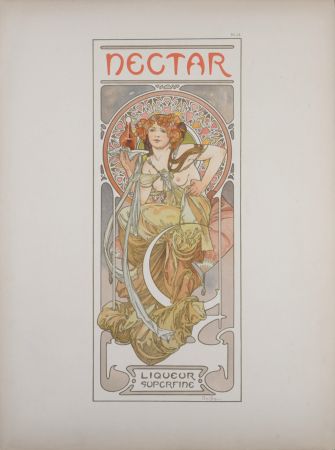 Литография Mucha - Nectar, 1902