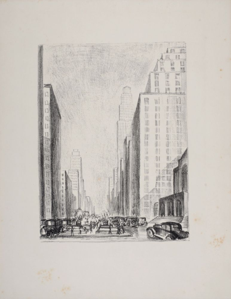 Литография Lubbers - New-York, 1931